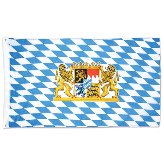 Beistle 3ft. x 5ft. Blue and White Bavarian Flag